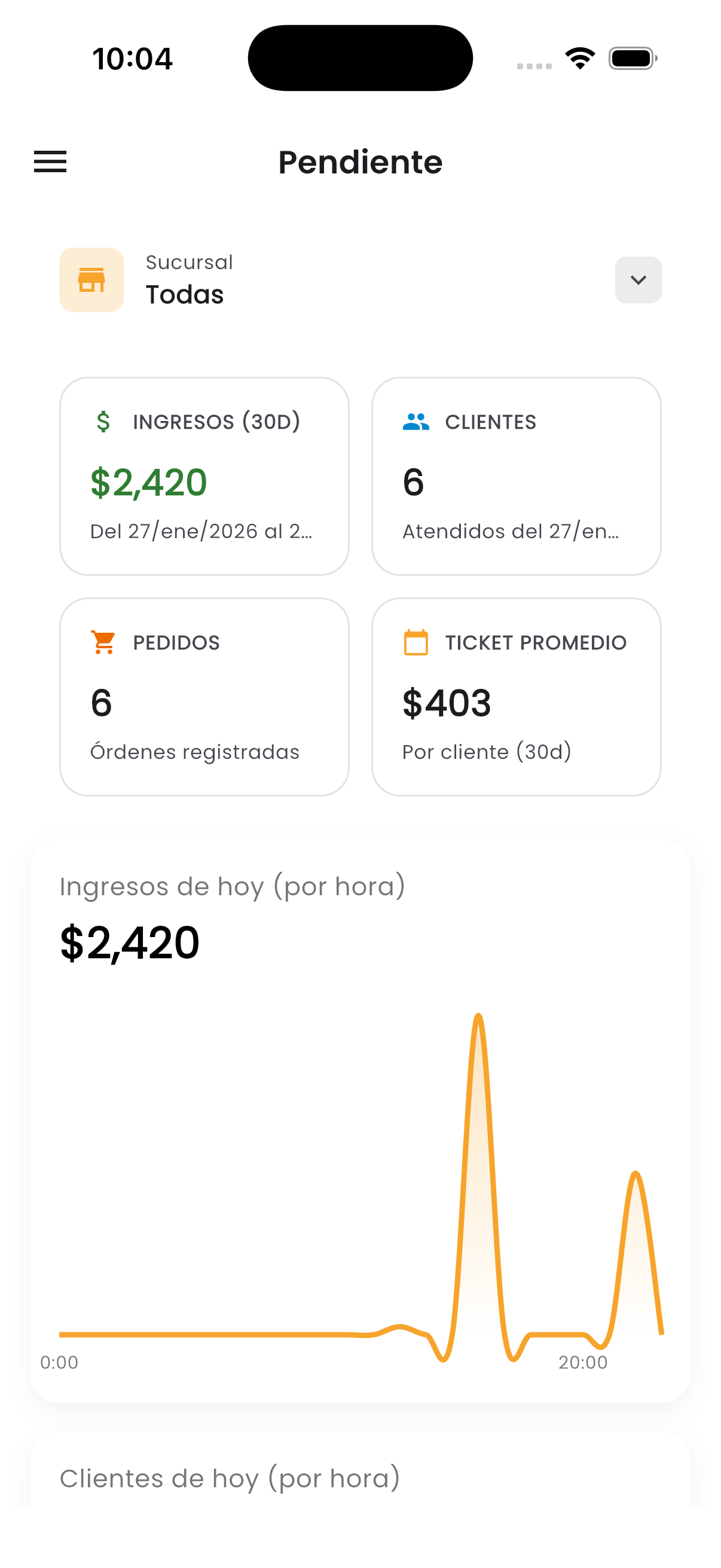 Revisa la venta general de tu Negocio